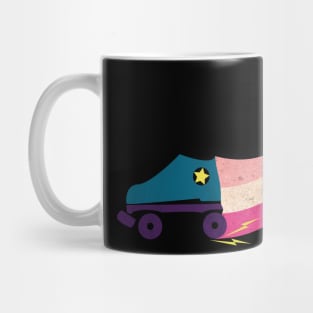 Roller Derby Skate Swoosh Design Mug